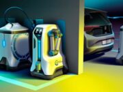 Dalla Volkswagen il prototipo del robot mobile per la ricarica di auto elettriche